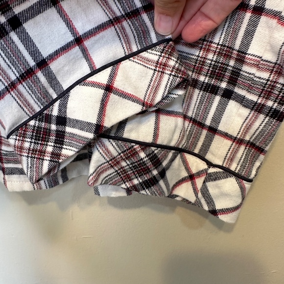 Madewell Plaid Flannel PJ Top Mens Tailored Style Button Up Pocket Sleep Shirt - Picture 9 of 16